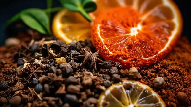 Especias aromáticas y cítricos crean elegancia