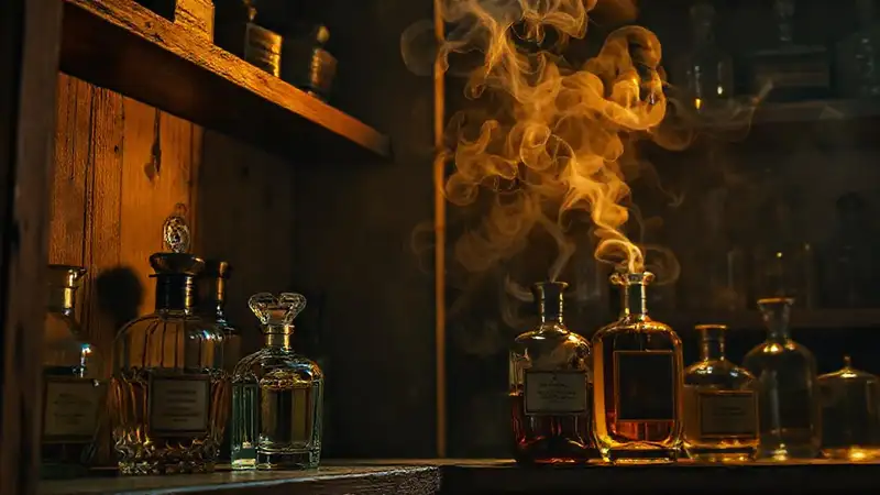 Perfumes exóticos y sombras dramáticas