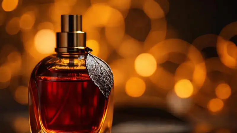 Perfume ámbar: lujo y detalle elegante