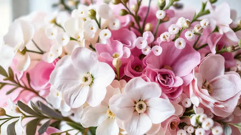 Un arreglo floral elegante y onírico