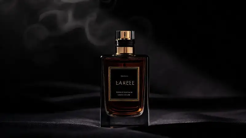 Frasco de perfume lujoso