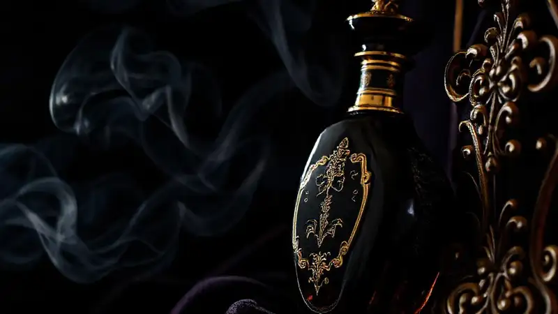 Una botella lujosa y misteriosa