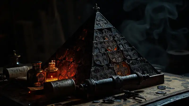 Pirámide oscura: misterio y lujo visual