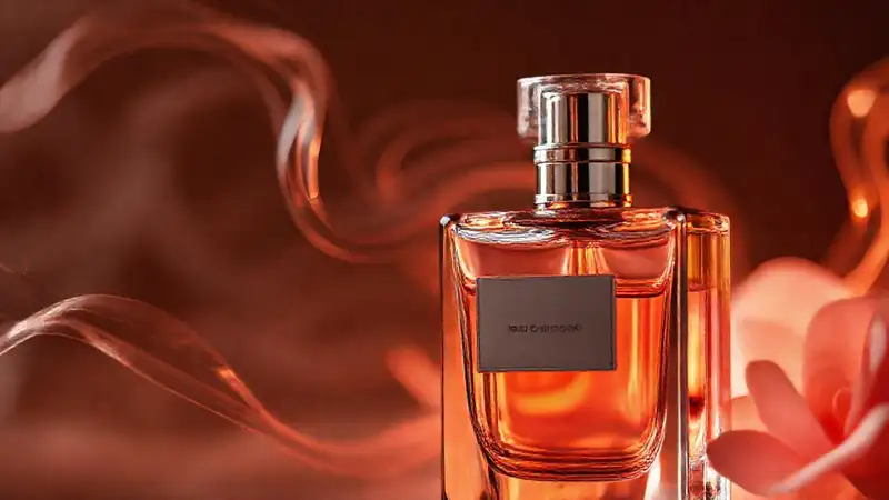 Perfume elegante y misterioso en detalle