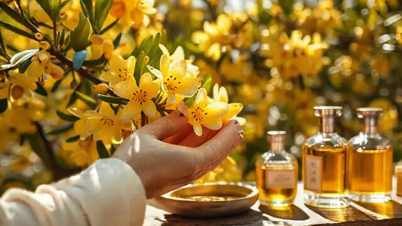 El néroli produce un óleo perfumado dorado