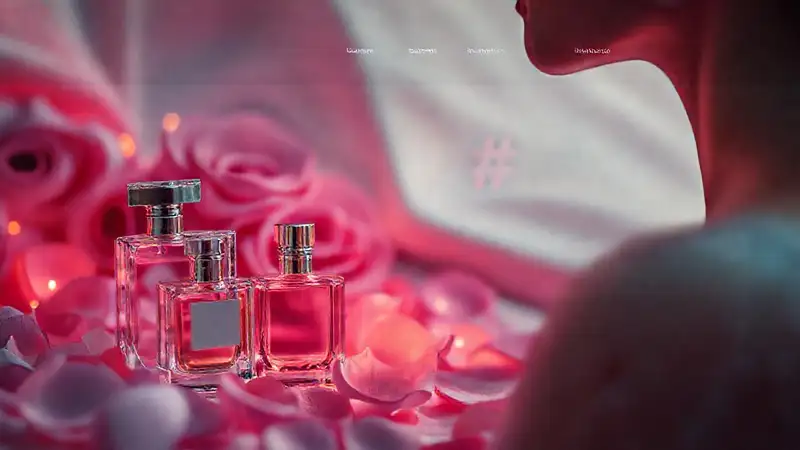 Un perfume lujoso irradia belleza y elegancia