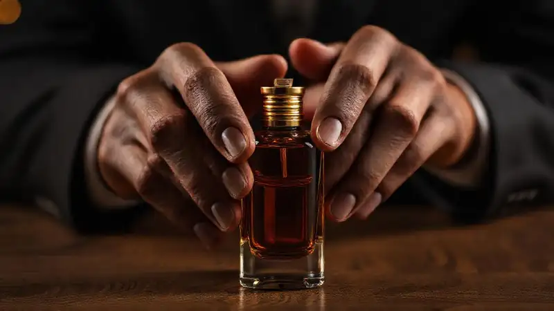Manos de diseñador crean lujo elegante