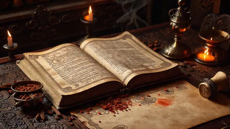 Un manuscrito antiguo evocaba misterio y magia