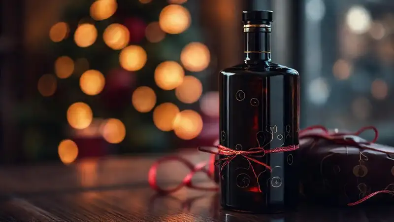 Un regalo navideño lujoso y elegante