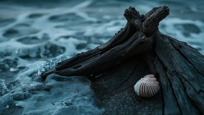 La costa evocadora irradia elegancia misteriosa