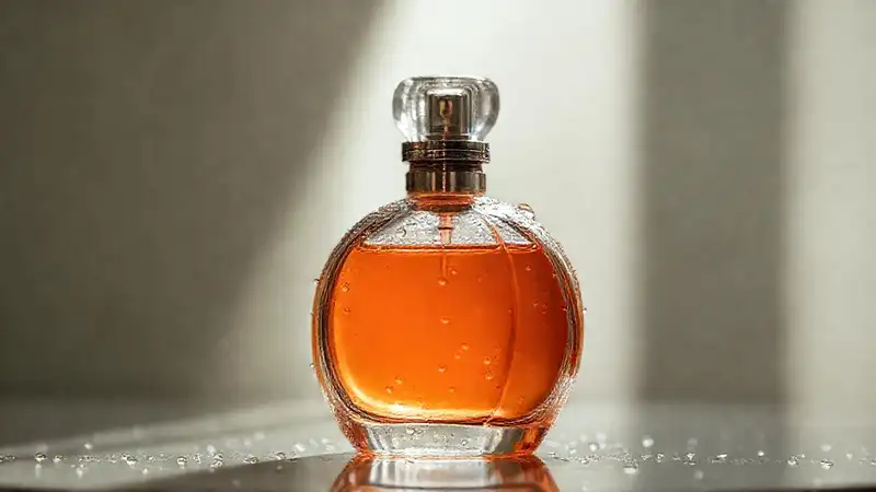 Una botella de melón resplandece elegantemente