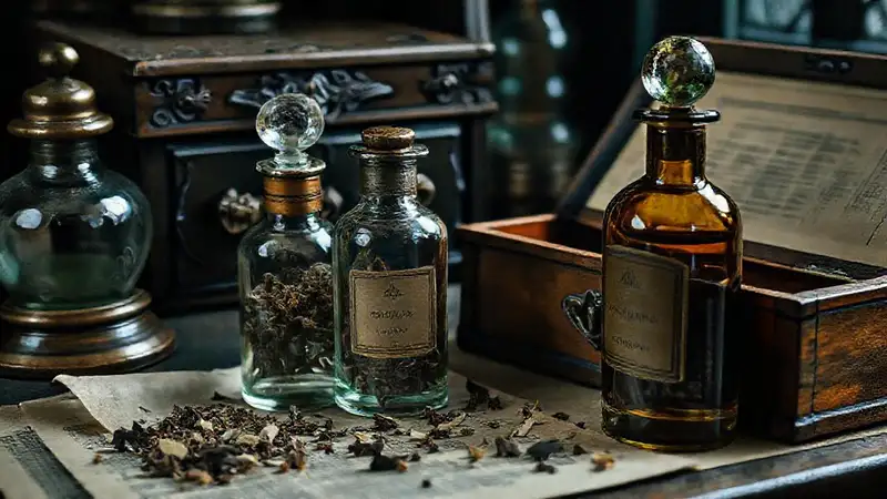 Un laboratorio antiguo y evocador