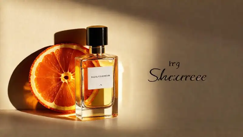 Un frasco de perfume cautiva visualmente
