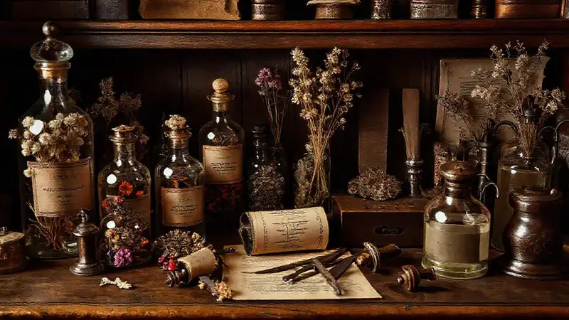 Un escritorio oscuro evocaba un aroma misterioso
