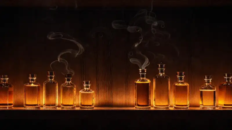 Un perfume sofisticado en un espacio minimalista