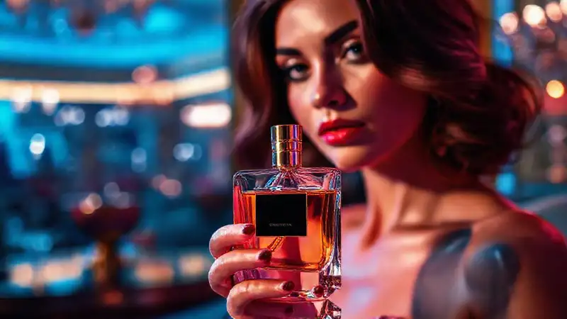 Un perfume elegante irradia sofisticación