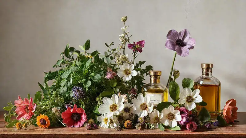 Una pintura botánica elegante y delicada