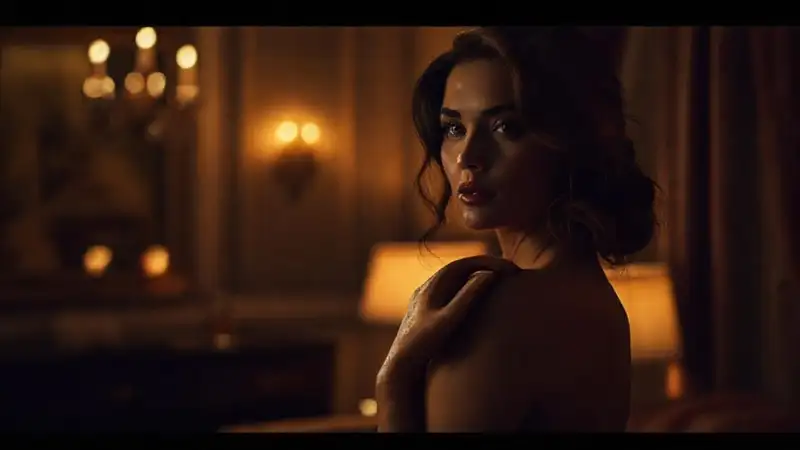 Mujer elegante en ambiente lujoso y sutil