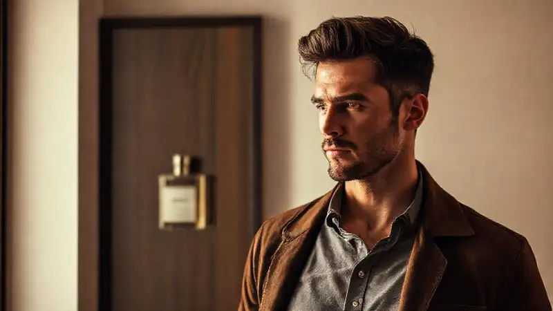 Un hombre elegante irradia sofisticación oscura