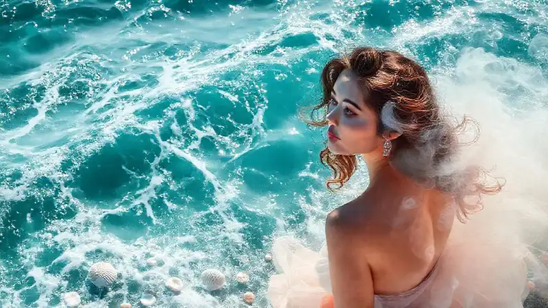 Una mujer elegante en un ambiente lujoso