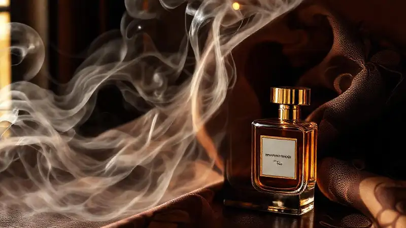 Un perfume lujoso evoca ensueño y sofisticación