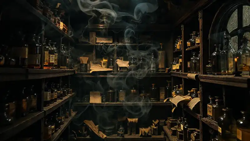 Una farmacia antigua exhala misterio y aroma