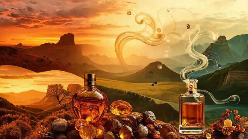 Joya ámbar captura belleza y aroma