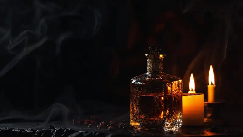 Un perfume exótico y misterioso irradia