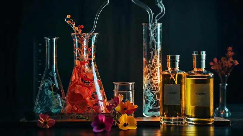 Laboratorio floral: belleza en cristal oscuro