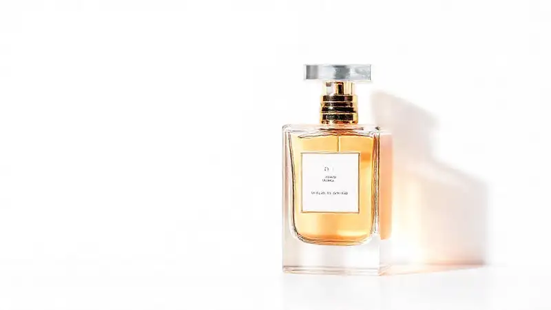 Frasco de perfume elegante y sofisticado