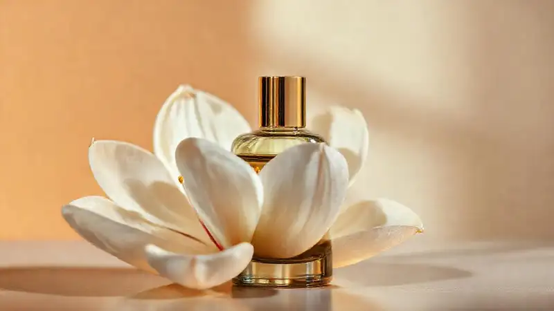 Magnolia elegante en luz cálida